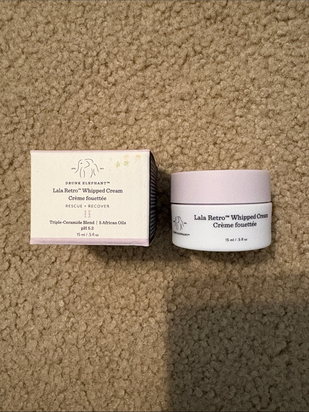 Drunk Elephant Lala Retro Whipped Cream - 15ml/.5 fl oz, mini NIB!